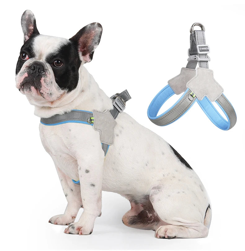 Pet Dog Harness For Small Medium Dogs. Reflective, No Pull Breathable Mesh Saddle.