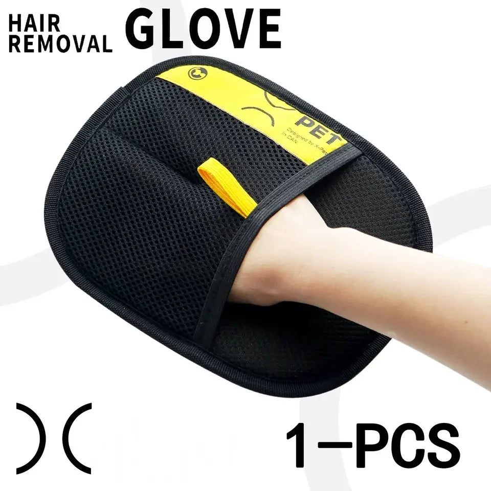 Animal hair Electrostatic glove, Two-way brush pet hair removal glove for cats, dogs, clothes and furniture