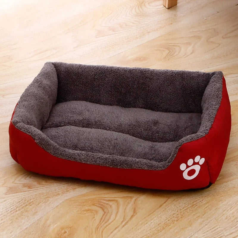 Black Dog Bed. Plush Sleeping Bed for Large, Medium and Small Dogs, Non-Slip and Bite-Resistant.