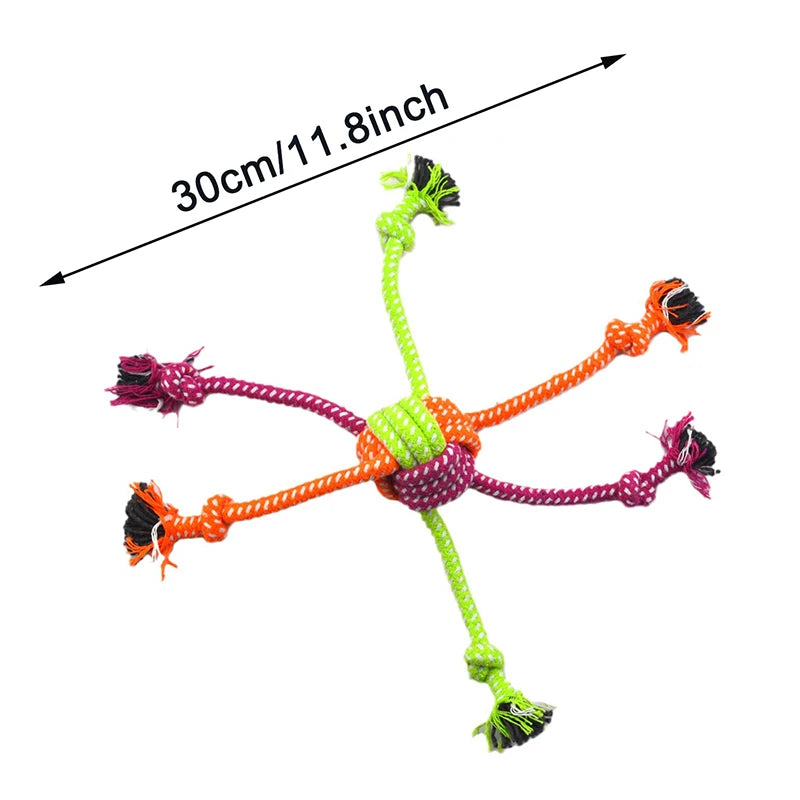 Cotton Chew Pets Dogs Toys Puppy Durable Braided Bone Knot Rope 27CM Tooth Cleaning Tool Pet Products