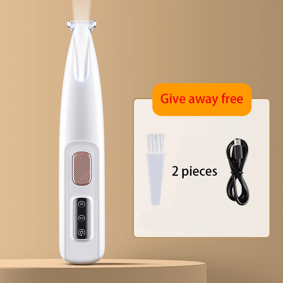 New Dog Beauty Trimmer, Fully Waterproof Dog Trimmer with LED Light, Dog Claw Trimmer, Cat Claw, Hair Trimmer Pet Claw Trimmer