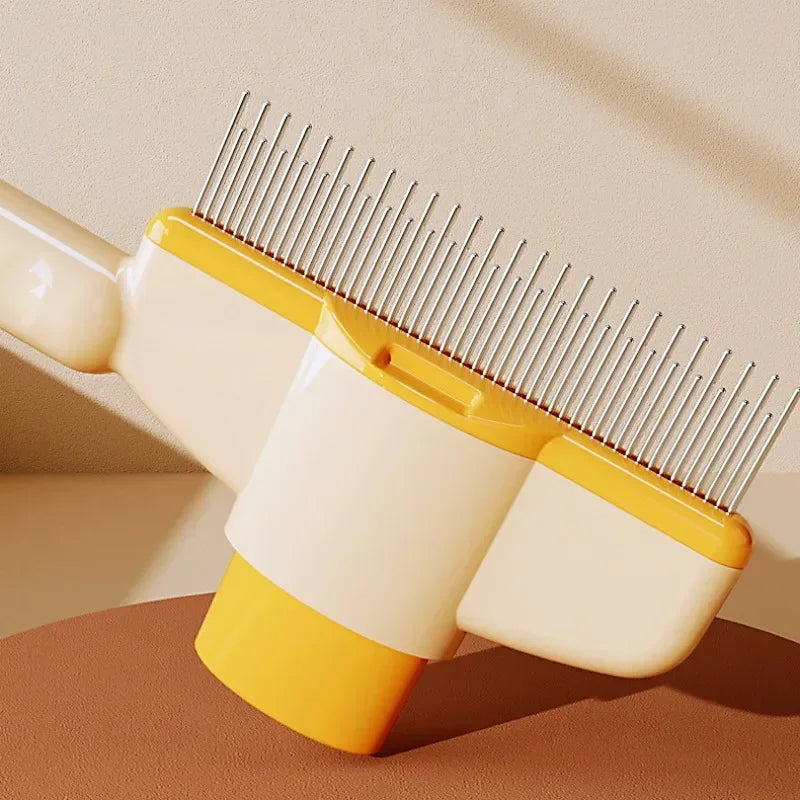 Dog Comb, Pet Hair Remover One Button, Dogs Brush Self-cleaning, Cat Brush Massage, Combs for Dog Grooming Brushes for Pet Products