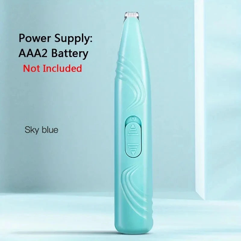 1 non battery pet shaver electric clipper suitable for cats and dogs. It can be used to shave foot hair, buttocks hair, eyes.