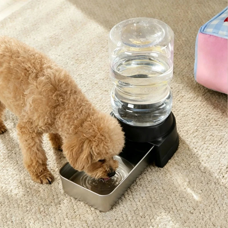 BOOTEELY Pet Water Dispenser 4L Gravity Set Automatic Water Dispenser for Dogs Cats Pets Animals Large Capacity