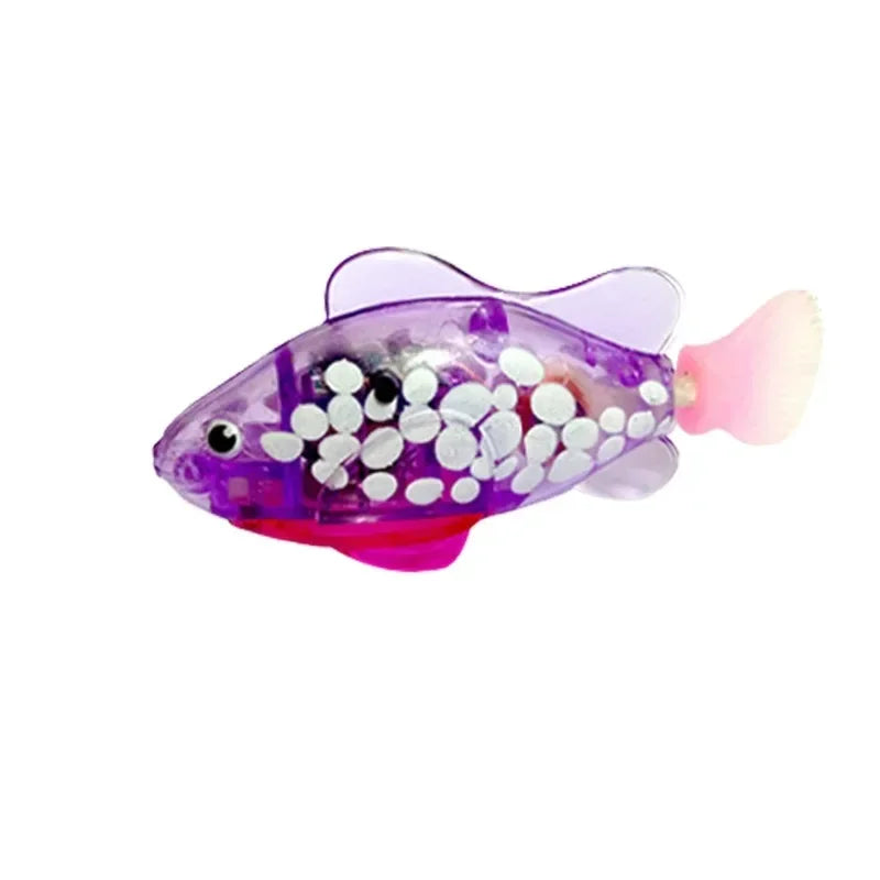Cat Toy LED Inductive Interactive Swimming Robot Fish Toys Glowing Fishs Stimulate Kitten Hunting Instinct Pet Products