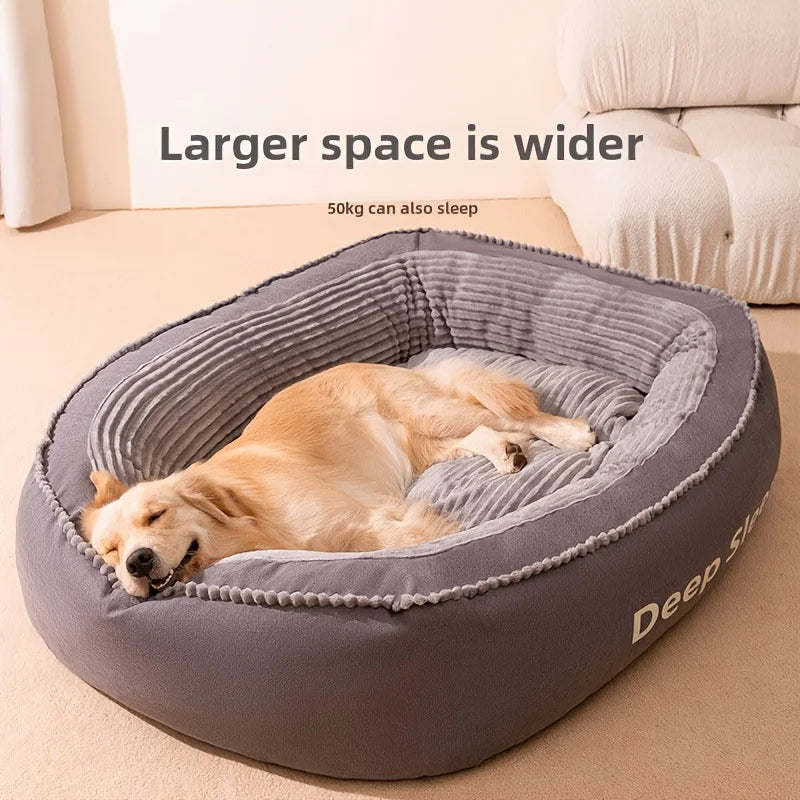 Pet Bed Comfortable Donut Round Dog Kennel Soft Washable Dog Cat Cushion Bed Warm Puppy Kitten House