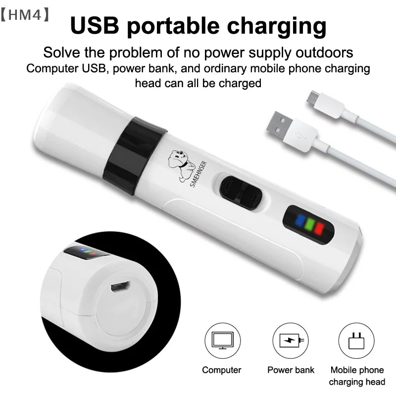 Silent Groom Pro Nail Grinder, 2025 Upgraded Silent Groomer Pro Nail For Dogs & Cats, Rechargeable USB Charging Pet Nail Grinder