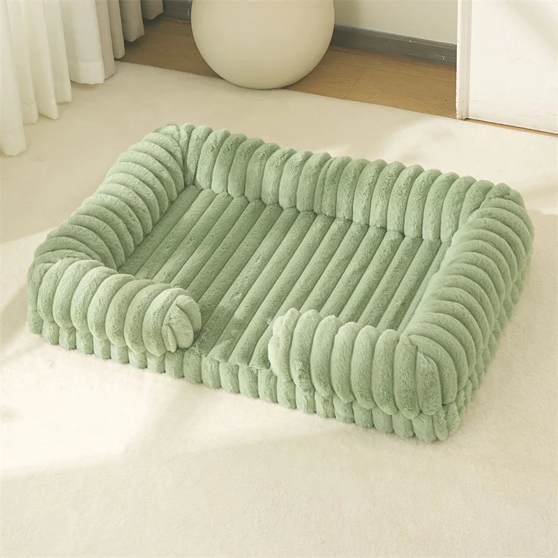 Calming Dog Bed Orthopedic Memory Foam Sofa Couch, Waterproof Removable Cover Plush Mat for Small Medium Large Dogs (and Cats)
