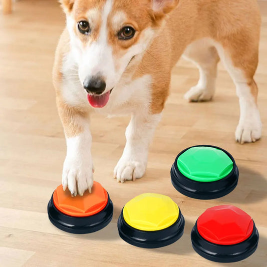 Dog Training Buttons Recordable Pet Interactive Toys Portable Pet Speech Buttons for Pet Communication