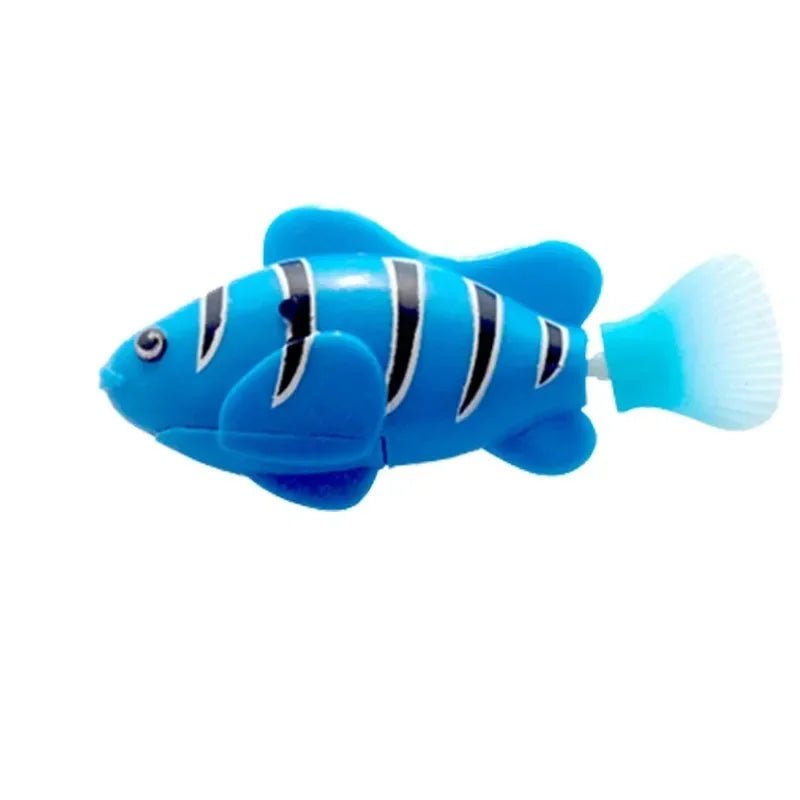 Cat Toy LED Inductive Interactive Swimming Robot Fish Toys Glowing Fishs Stimulate Kitten Hunting Instinct Pet Products