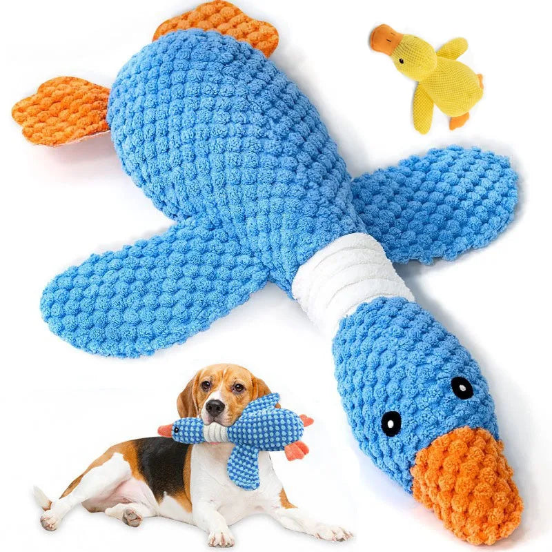 Indestructible Cat Dog Toys for Aggressive Chewers Cats Dogs, Chew Squeak Toy Cats Dogs Interactive Plush Doll Pet Products