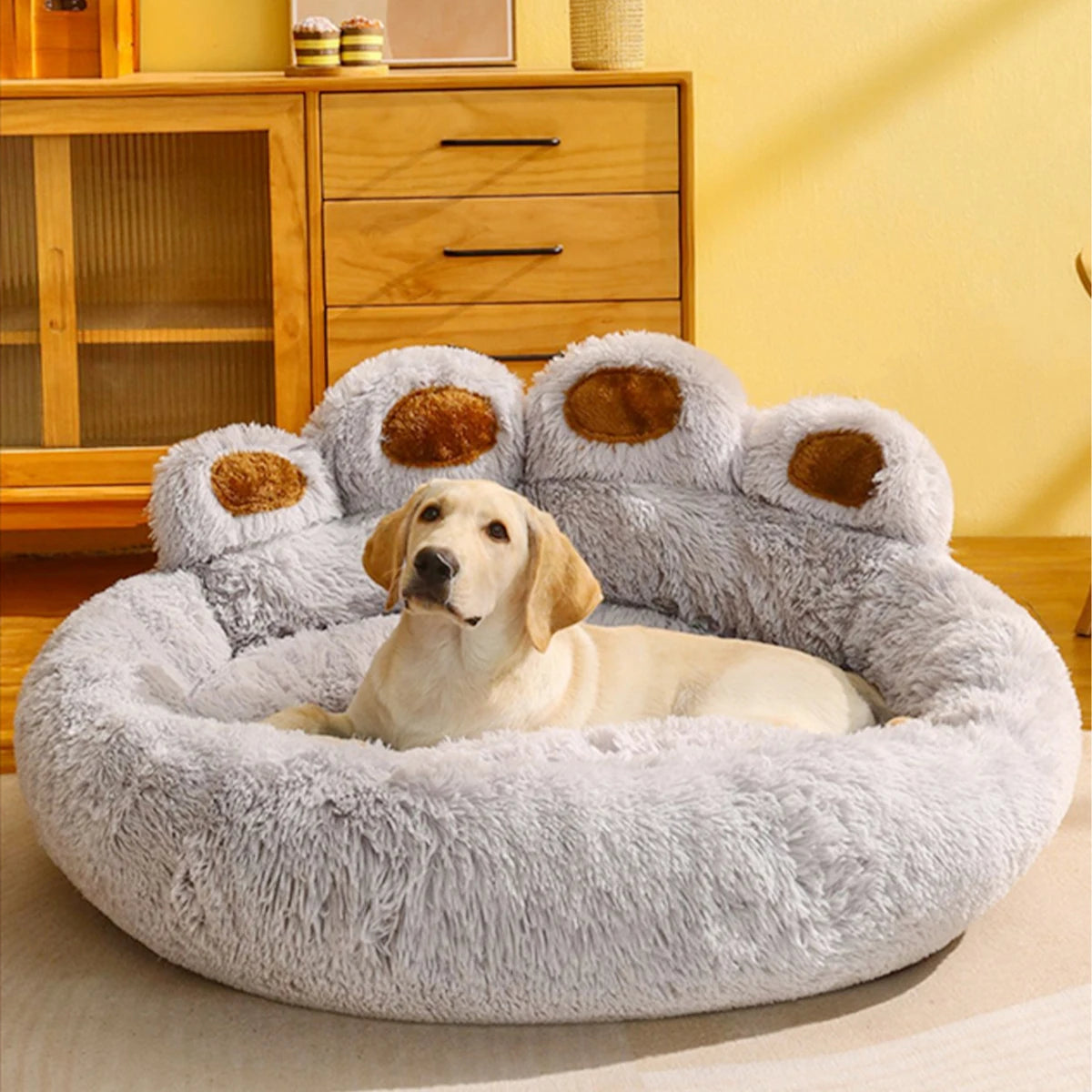 Fluffy Dog Bed Warm Large