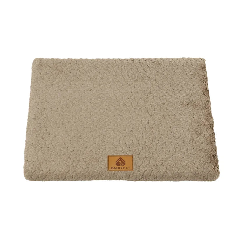 3D Foam Dog Bed With Removable Washable Faux Fur Cover, with Orthopedic Waterproof and Anti-Slip bottom.