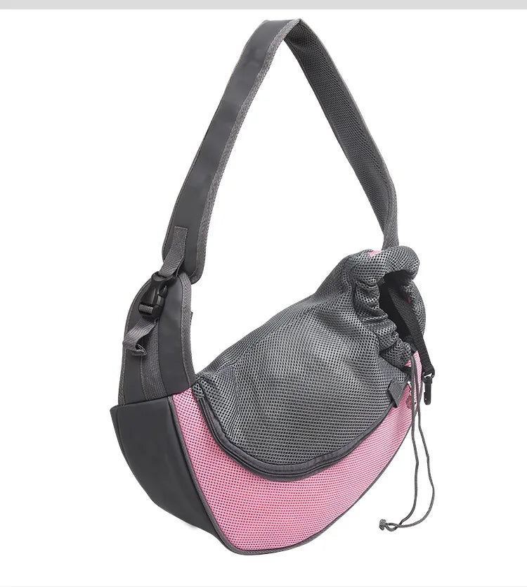 Dog & Cat Pet Carrier S/L, Mesh Oxford Single Dog Shoulder Bag with Comfort Shoulder Bag for Outdoor Travel