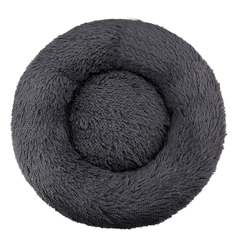 Round Dog & Cat Bed, Plush Basket for Dogs & Cats, Washable Pet Bed for Small Medium Large Dogs or Sofa for Cats