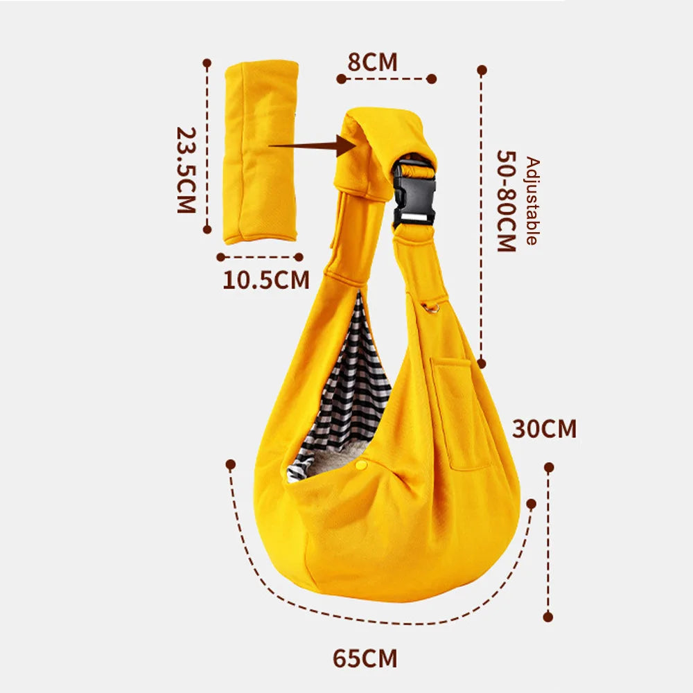 Pet Comfortable Dog Bag,  Crossbody Shoulder Bag for Outdoor Travel, for Small or Medium Dogs & Cats