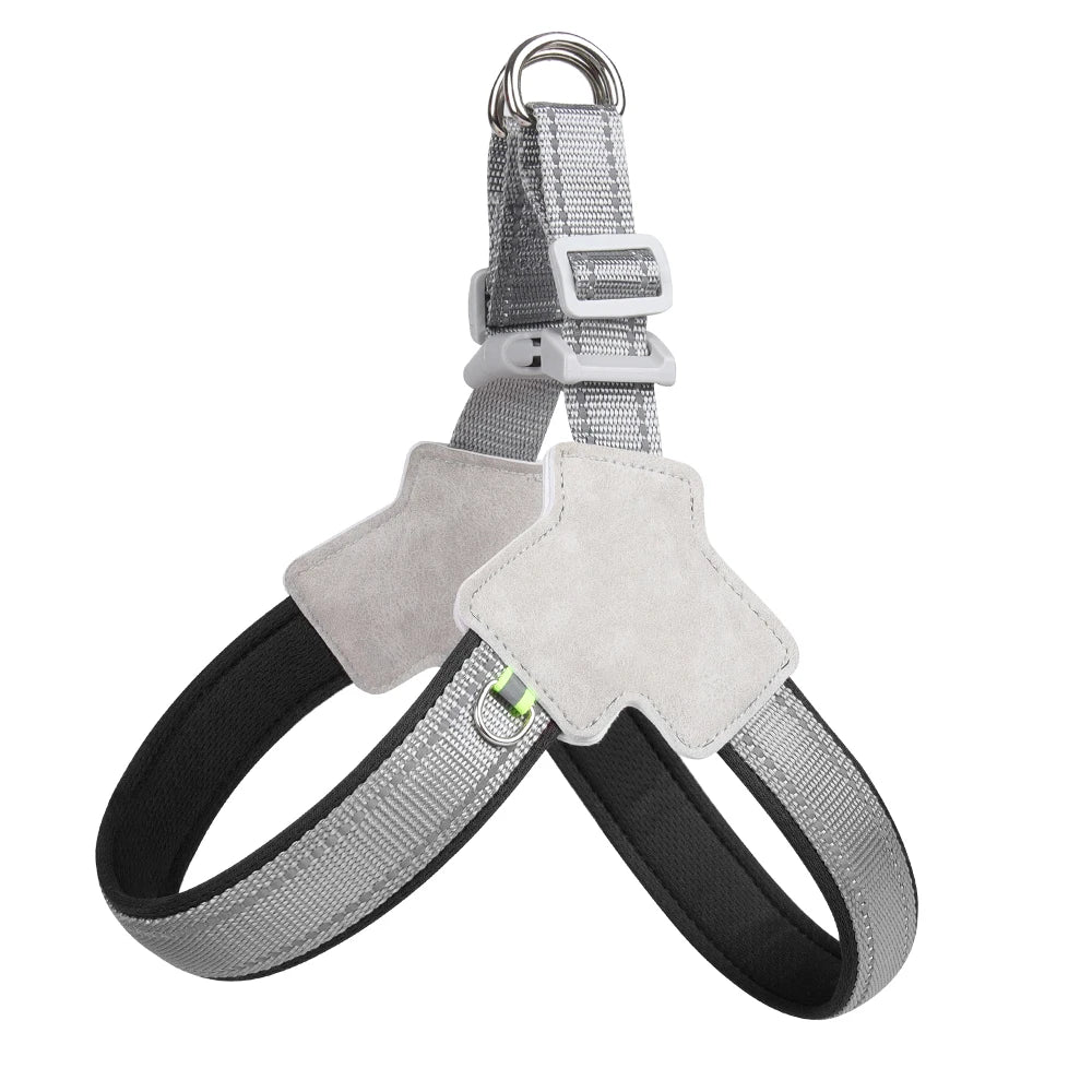 Reflective Pet Dog Harness For Small & Medium Dogs & Cat. No Pull Vest Harnesses with Chest Strap. Fits Pugs, Chihuahuas & small Bulldogs
