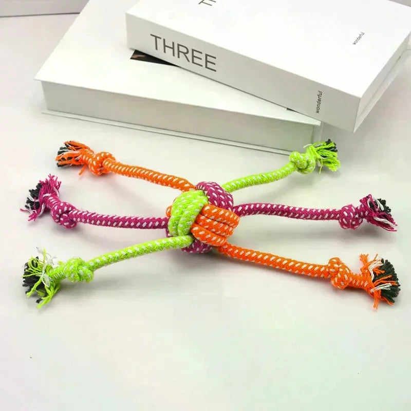 Cotton Chew Pets Dogs Toys Puppy Durable Braided Bone Knot Rope 27CM Tooth Cleaning Tool Pet Products