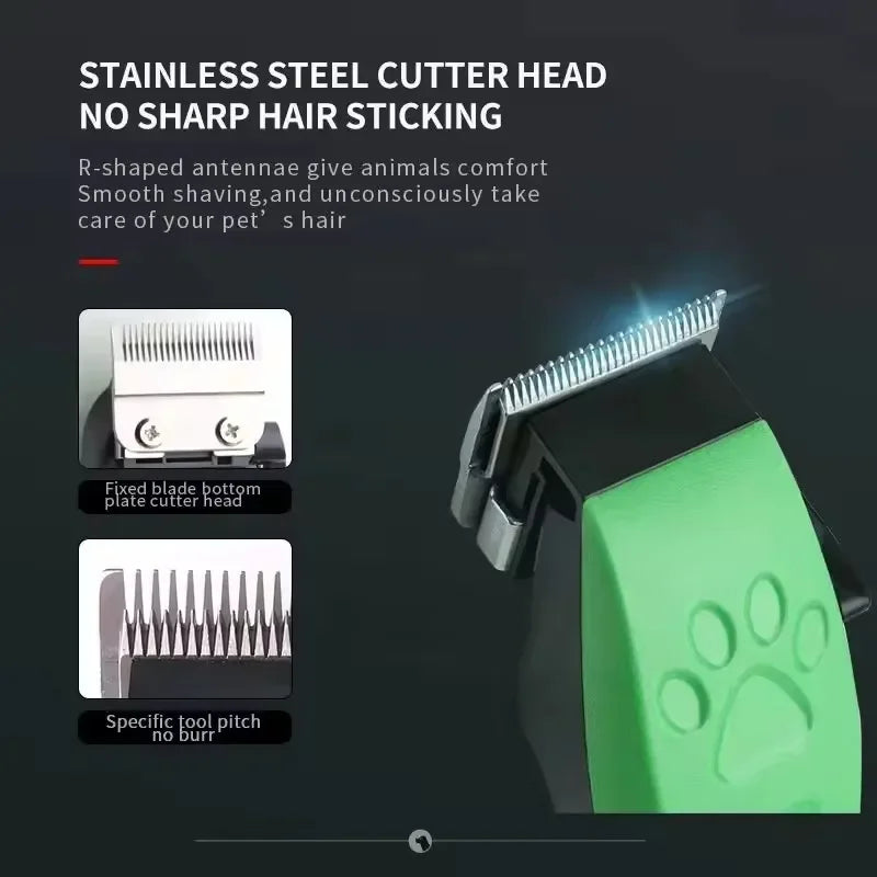 Pet Grooming Hair Clippers,  Rechargeable Dog and Cat Hair Trimmer, Adjustable Professional Electric Rechargeable