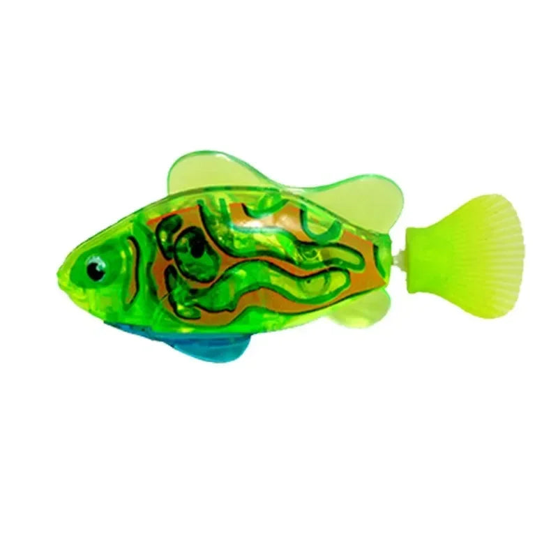 Cat Toy LED Inductive Interactive Swimming Robot Fish Toys Glowing Fishs Stimulate Kitten Hunting Instinct Pet Products
