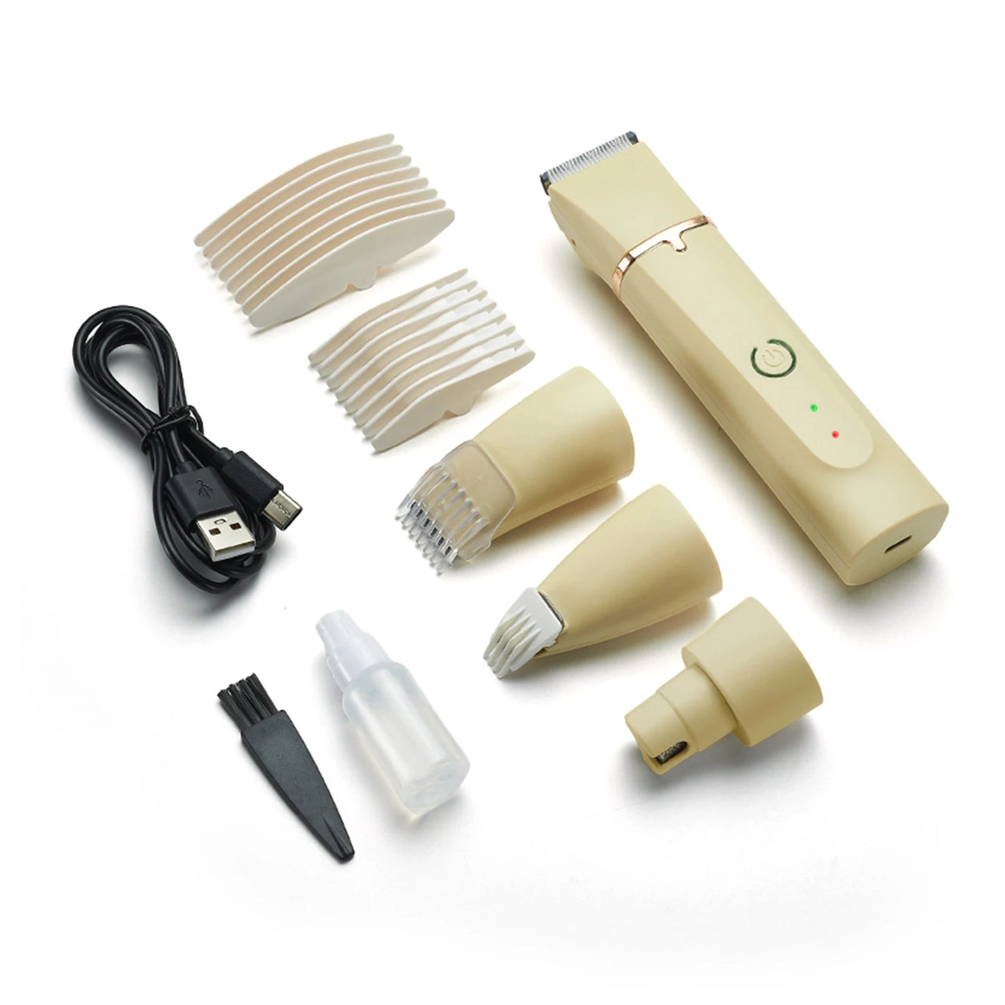Professional 4-in-1 Electric Pet Grooming Tool Set Dog Hair Clippers USB Rechargeable 
Cats Haircut Trimmer Shaver  Supplies