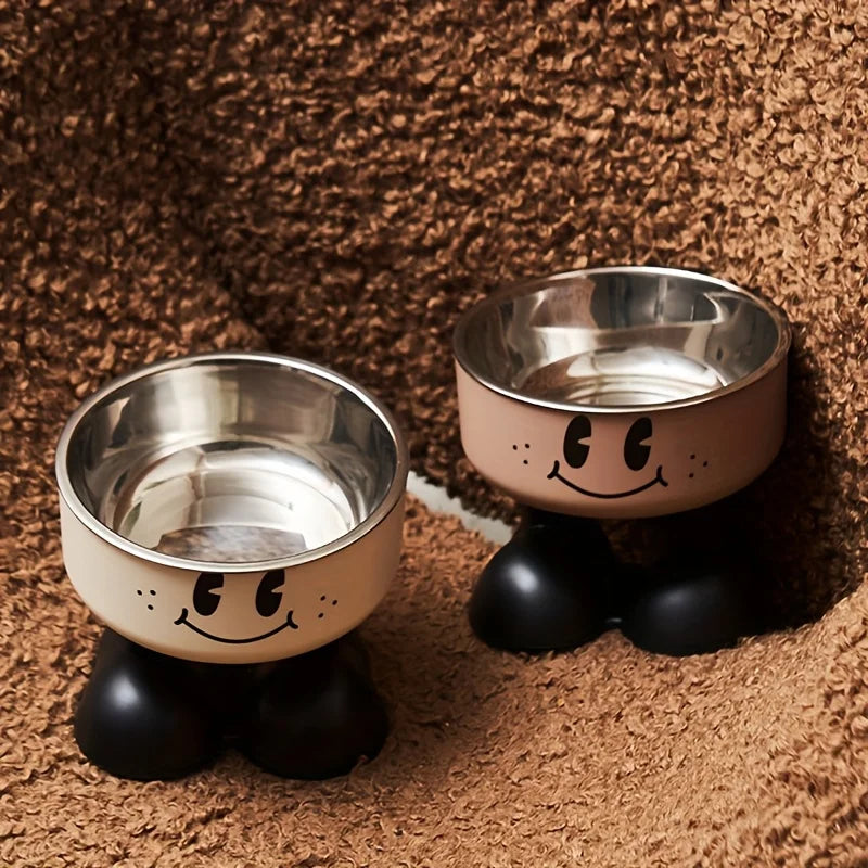 Elevated Dog Cat Bowl, Stainless Steel, Bowls Raised, No Spill Pet Feeder Bowl for Puppy Small Medium Large Dogs Cats
