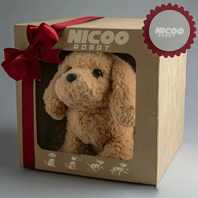 Robot Puppy That Acts Like Real Dog. My Realistic Robotic AI Pet Dogs are Electronic Interactive Stuffed Dogs For Barking Walking