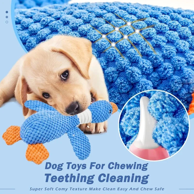 Indestructible Cat Dog Toys for Aggressive Chewers Cats Dogs, Chew Squeak Toy Cats Dogs Interactive Plush Doll Pet Products