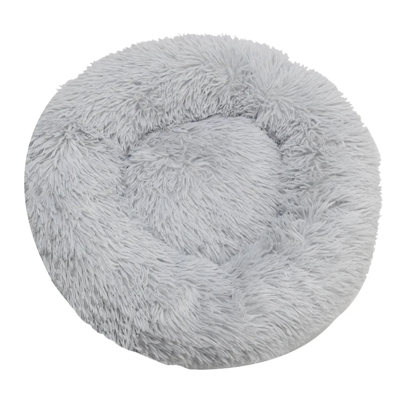 Round Dog & Cat Bed, Plush Basket for Dogs & Cats, Washable Pet Bed for Small Medium Large Dogs or Sofa for Cats