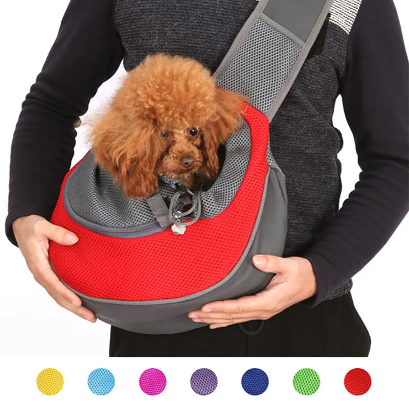 Dog & Cat Pet Carrier S/L, Mesh Oxford Single Dog Shoulder Bag with Comfort Shoulder Bag for Outdoor Travel