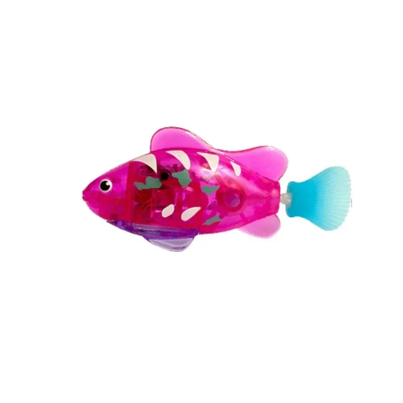 Cat Toy LED Inductive Interactive Swimming Robot Fish Toys Glowing Fishs Stimulate Kitten Hunting Instinct Pet Products