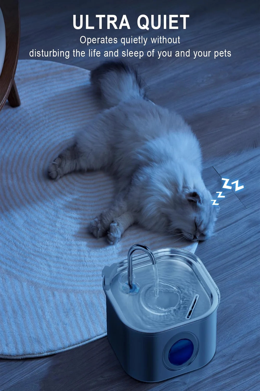 3.2L Stainless Steel Cat Water Fountain Automatic Cat Drinker Drinking Fountain For Cats Dogs Pet Water Dispenser Accessories