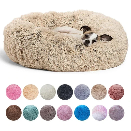 Round Pet Bed for Large Dog , Super Soft Cat Bed
