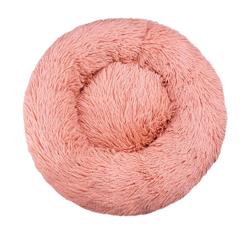 Round Dog & Cat Bed, Plush Basket for Dogs & Cats, Washable Pet Bed for Small Medium Large Dogs or Sofa for Cats