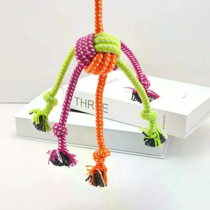Cotton Chew Pets Dogs Toys Puppy Durable Braided Bone Knot Rope 27CM Tooth Cleaning Tool Pet Products