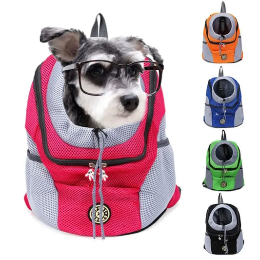 Double Shoulder Portable Travel Backpack, Outdoor Pet Carrier