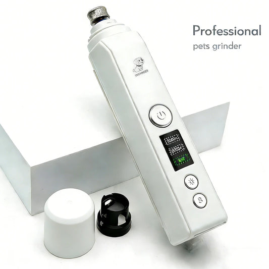 Professional Dog Nail Grinder, Electric Pet Nail Trimmer, Painless Paws Grooming Machine for Small, Medium & Large Dog & Cats with Low Noise