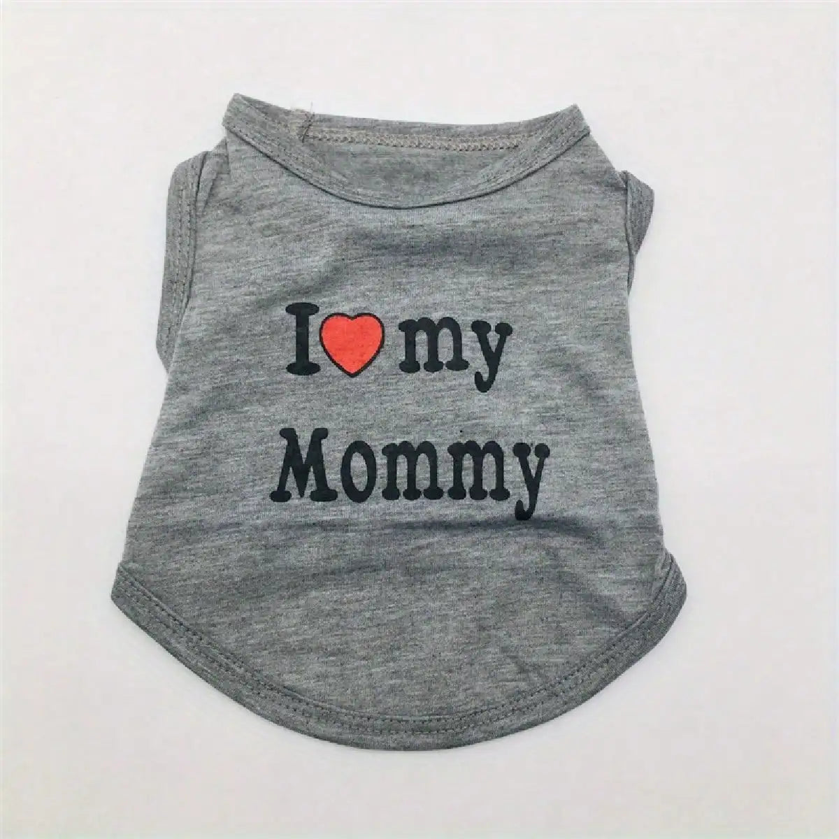 Dog Vest, "I Love My Daddy" Puppy T-Shirt, Summer Sleeveless Vest, Pet Clothing