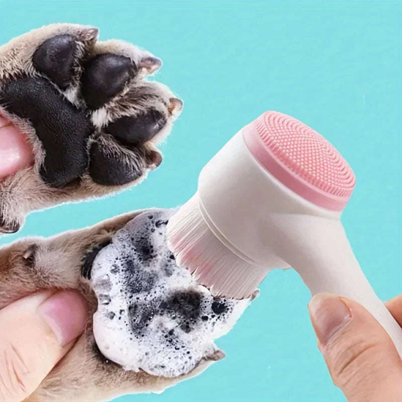 Pet Paw Cleaning Brush, Dog Foot Washer, Silicone Double-Sided Massage Brush