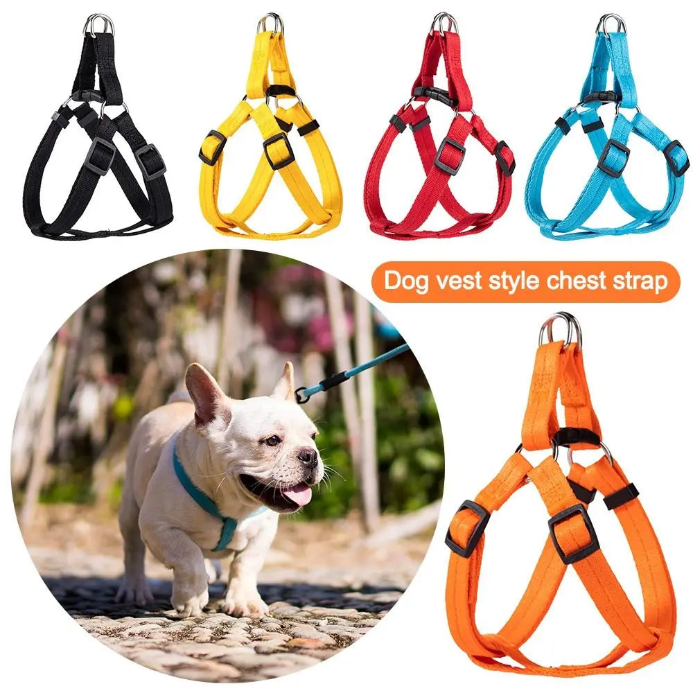 NEW Adjustable Dog Vest Harnesses Universal Breathable Cat Harness Puppy Training Pet Leash