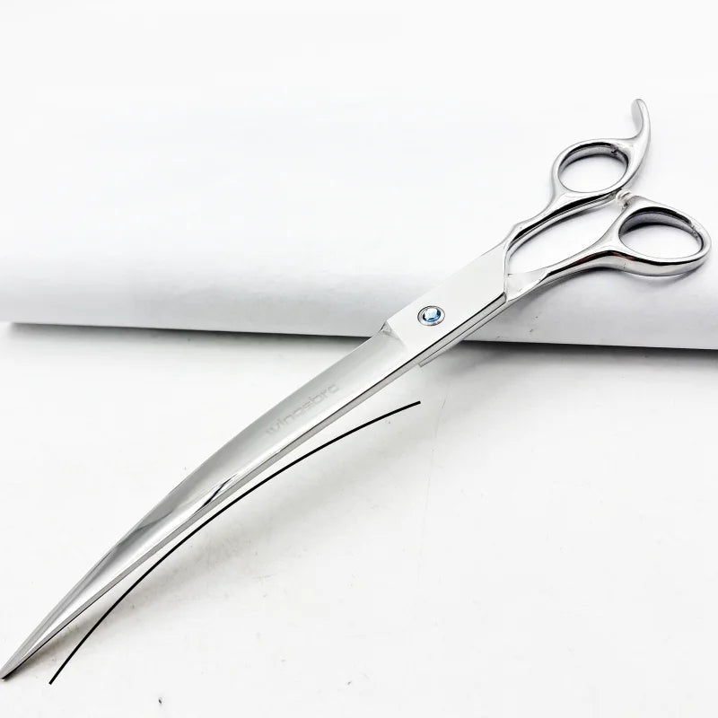 Wingsbro 9 inch Professional Pet Grooming Scissors, Animal Hair Trimming for Dog, Dog Grooming Curved Shears