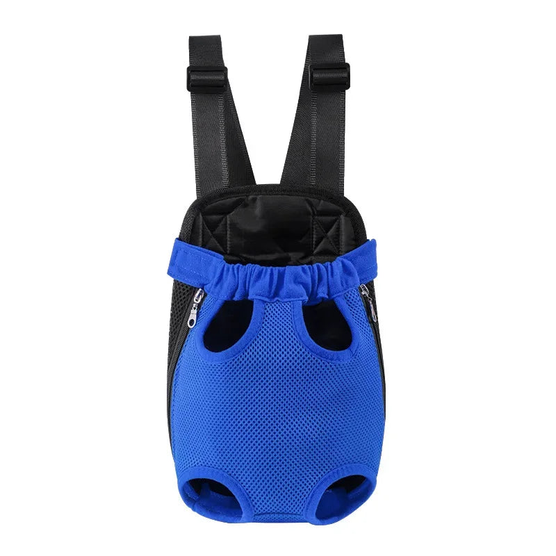 Denim Pet Dog & Cat Backpack for Outdoor Travel for Dogs & Cats with Breathable Shoulder Straps