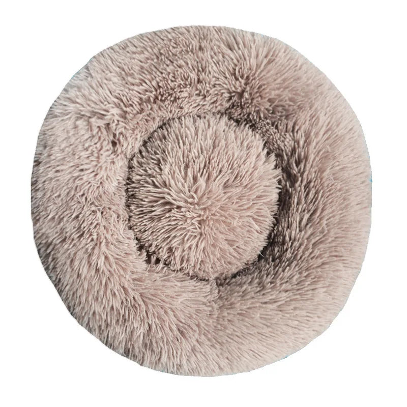 Round Dog & Cat Bed, Plush Basket for Dogs & Cats, Washable Pet Bed for Small Medium Large Dogs or Sofa for Cats