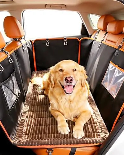 Dog Car Bed with Non-Slip Base – Lightweight Travel Pet Seat Mat for SUVs, Trucks & Cars – Easy Storage