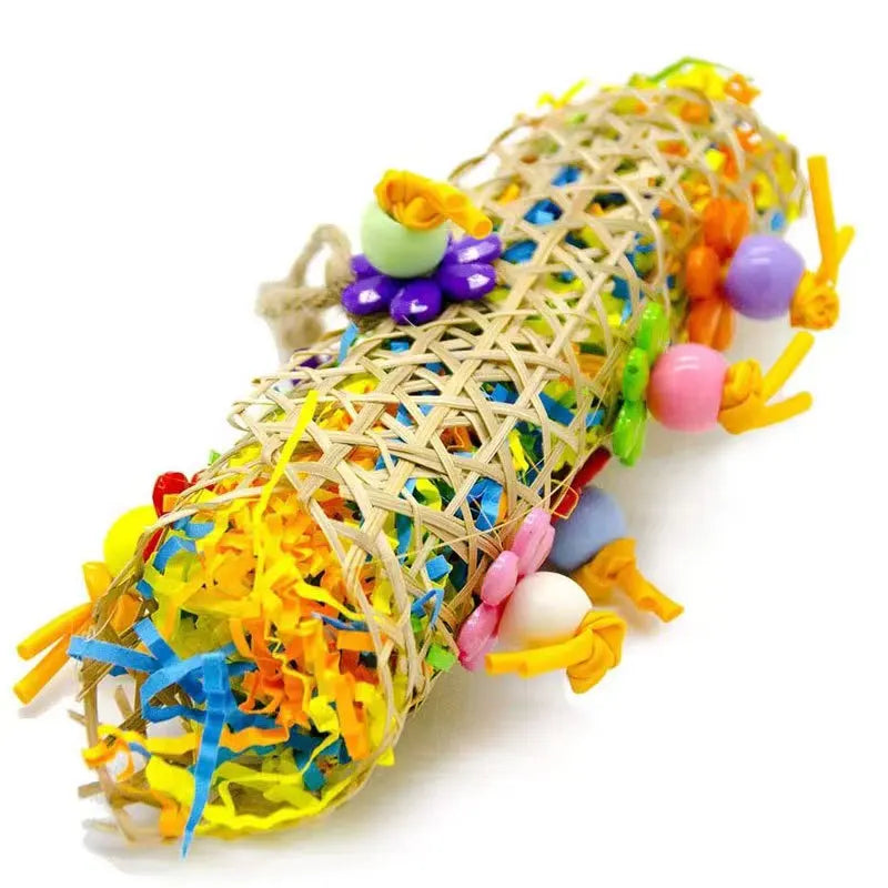 Bird Parrot Toy Set Colorful Shredder Foraging