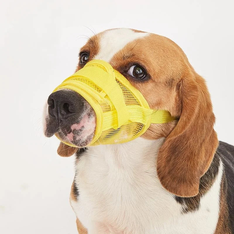 Adjustable Mesh Pet Muzzle Anti Barking Anti-bite Breathable Mouth Cover Drinkable Duckbill Cover For Small Medium Dog Pet Suppl