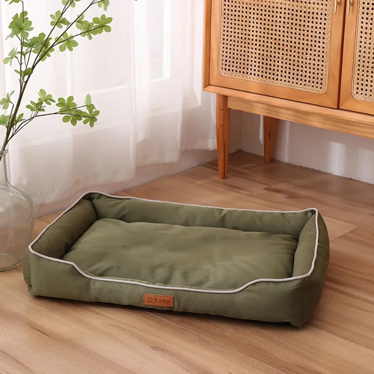 Four Season Square Dog & Cat Bed for Large Dogs, Mattress is Bite-resistant, Soft Thickened and Waterproof