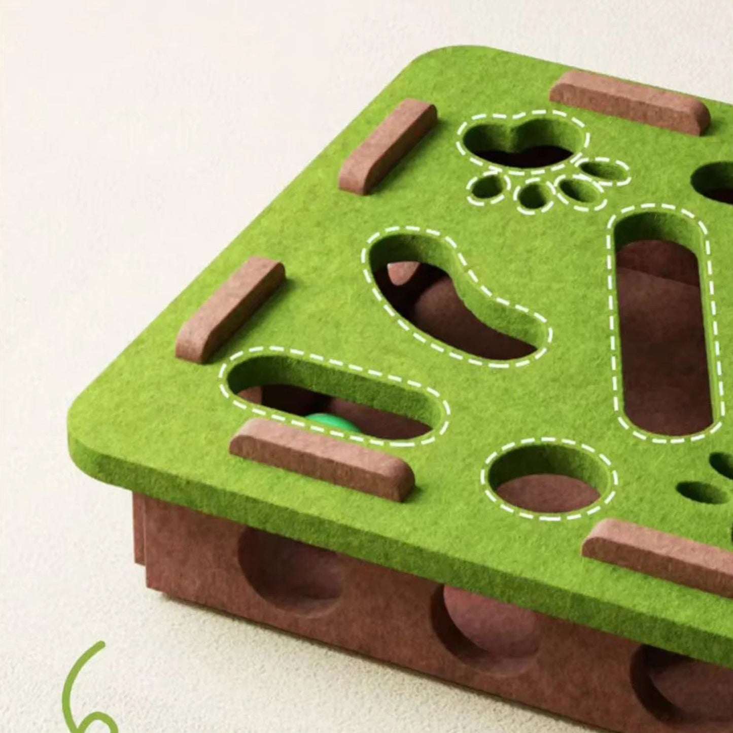 Cat Scratch Puzzle Enrichment Box W/3 Ball Interactive Cat Nail File Enrichment Box Cat Puzzle Toy Puzzle Box for Indoor