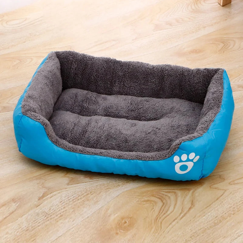 Black Dog Bed. Plush Sleeping Bed for Large, Medium and Small Dogs, Non-Slip and Bite-Resistant.