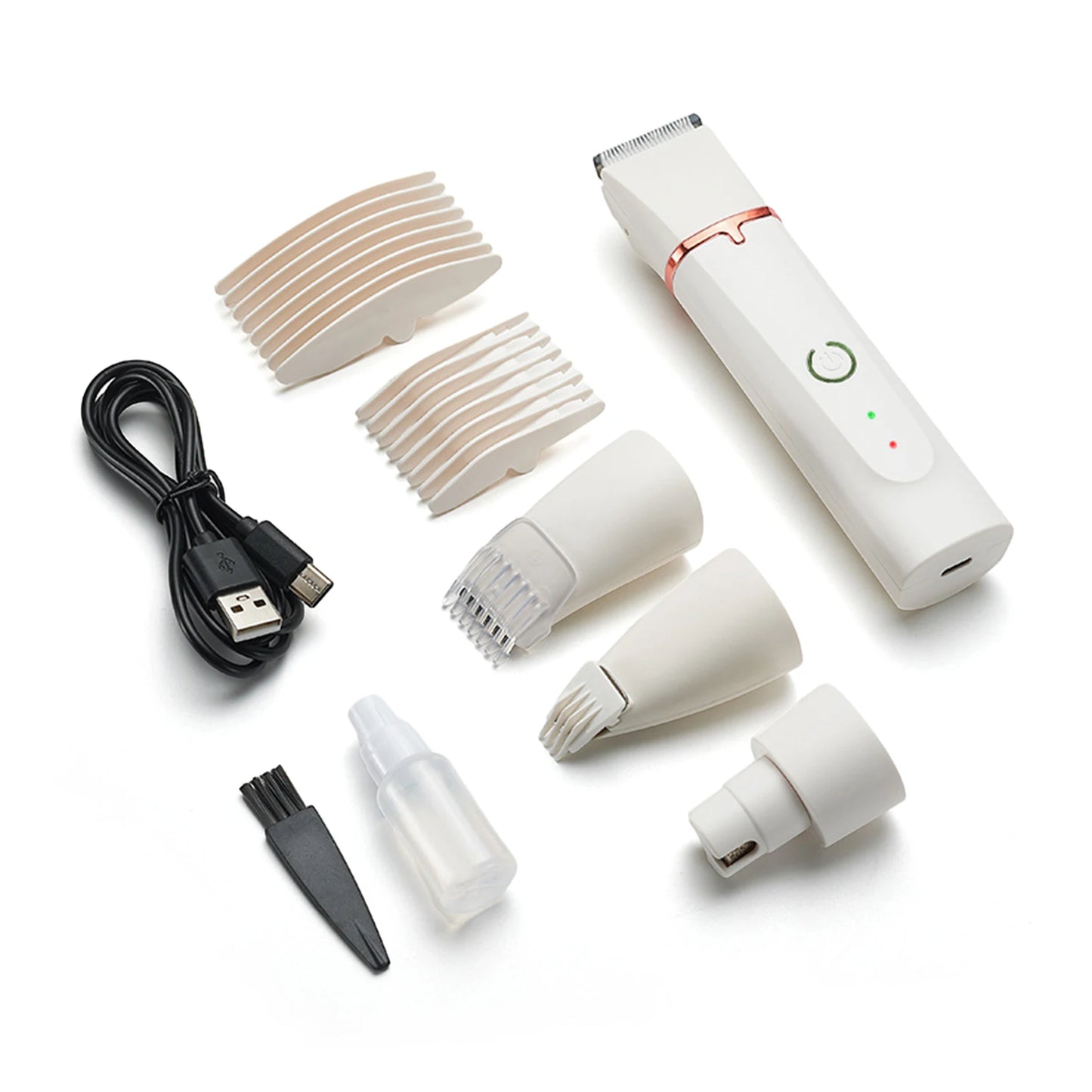 Professional 4-in-1 Electric Pet Grooming Tool Set Dog Hair Clippers USB Rechargeable 
Cats Haircut Trimmer Shaver  Supplies